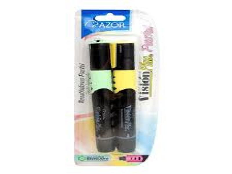 RESALTADOR GRUESO VISION PLUS PASTEL SURT. C2 PZAS C.12