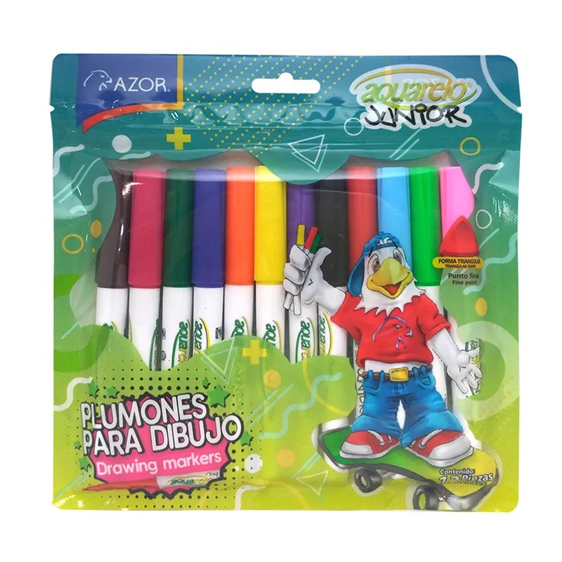 MARCADOR AGUA DELG. EST.C12 AQUARELO JUNIOR 2912 C.12