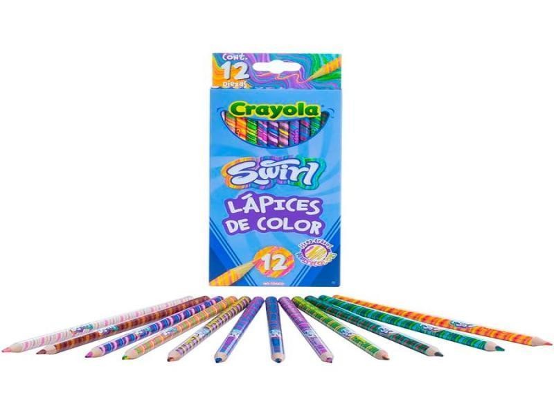 COLORES EST.C12 L. CRAYOLA REDONDO SWIRL 687510 C.24