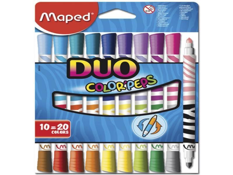 MARCADOR AGUA DELG. EST.C10X20 COLOR PEPS DUO MAPED12144