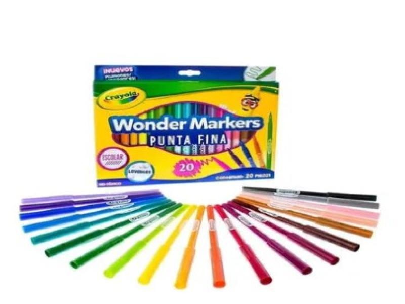 MARCADOR AGUA P.FINO WONDER MARKERS EST.C20 LAV.CRAYOLA C24