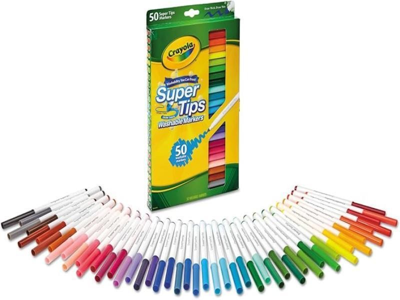 MARCADOR AGUA EST.C50 LAVABLE SUPER TIPS CRAYOLA 585050 C24