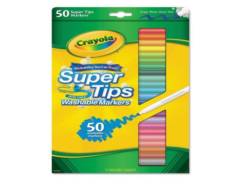 MARCADOR AGUA EST.C50 LAVABLE SUPER TIPS CRAYOLA 585050 C24