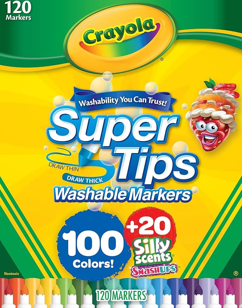 MARCADOR AGUA EST.C10020 AROMA SUPERTIPS CRAYOLA C.8