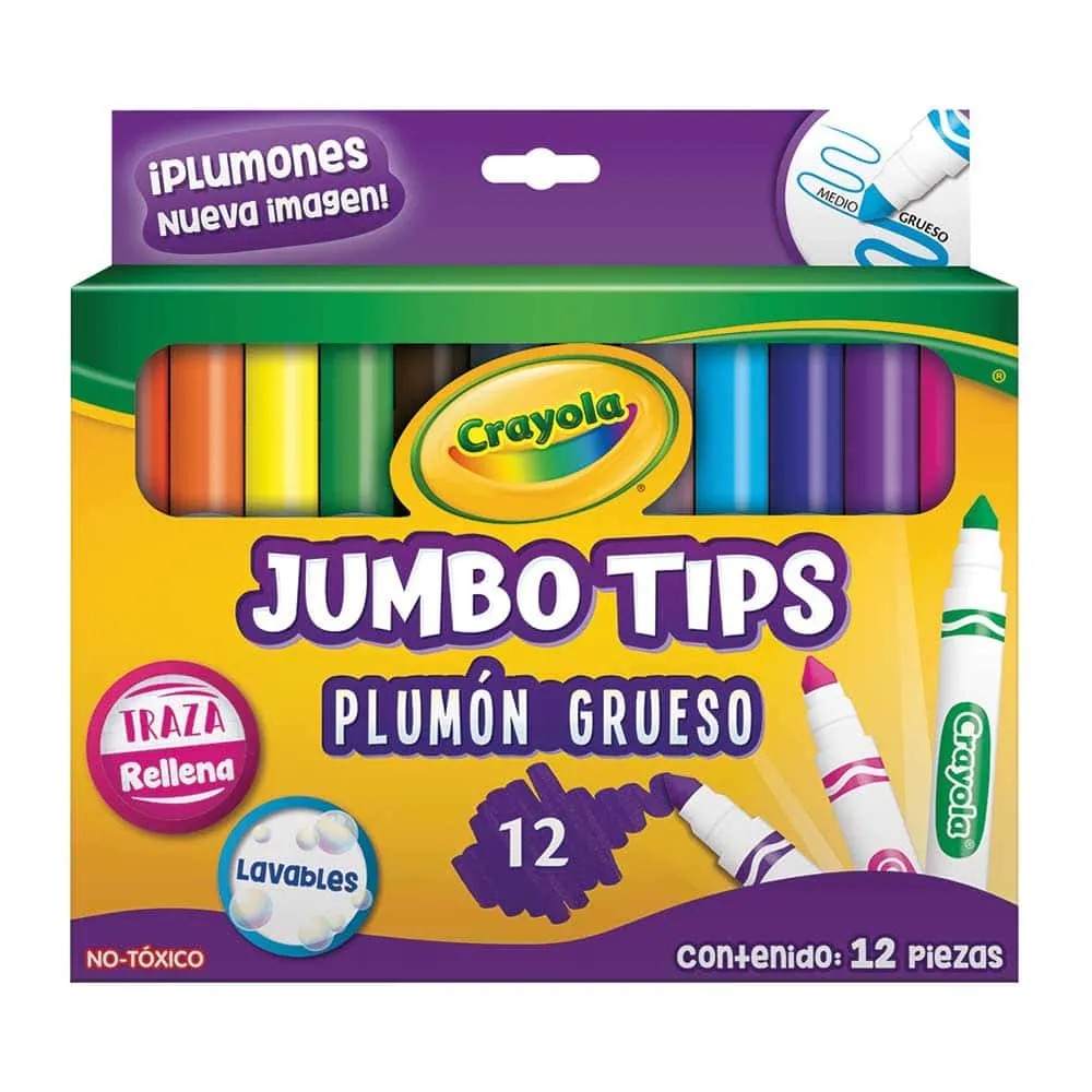 MARCADOR AGUA GRUESO EST.C12 LAVABLE CRAYOLA 580808 E624