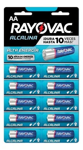 PILA ALCALINA AA RAYOVAC BL. C10 PZ. C. 24