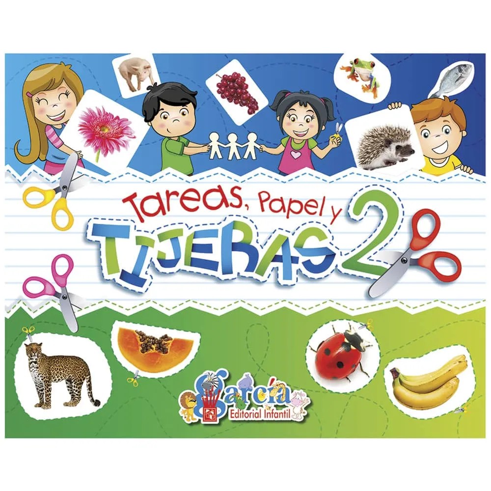 LIBRO ACT. EDU. TAREAS PAPEL Y TIJERAS GARCIA 2 1321 C50