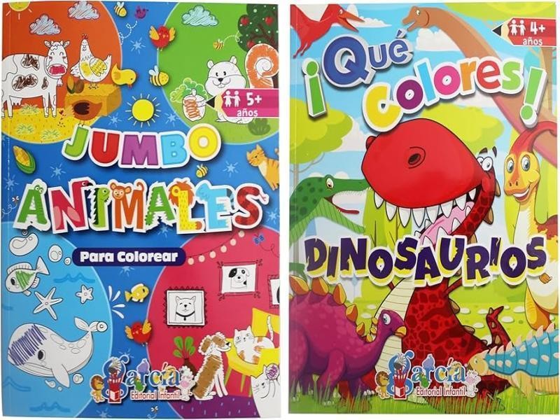LIBRO PCOLOREAR JUMBO ACT ED PALABRAS INGLES GARCIA 1T1212