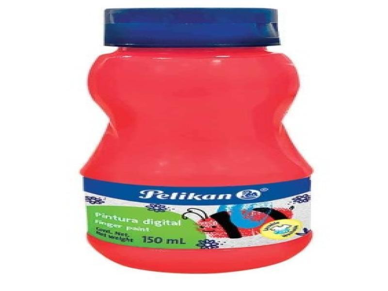 PINTURA DIGITAL PELIKAN 150ML. ROJO METALICO C12