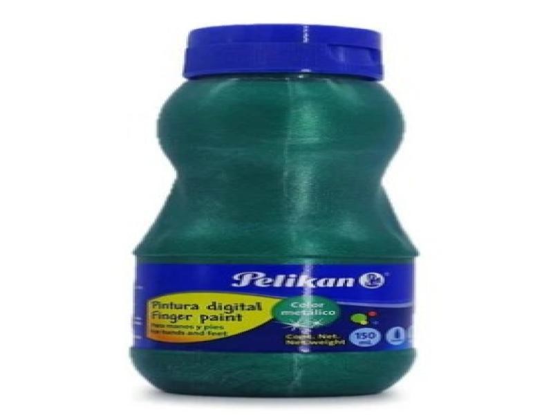 PINTURA DIGITAL PELIKAN 150ML. VERDE METALICO C12