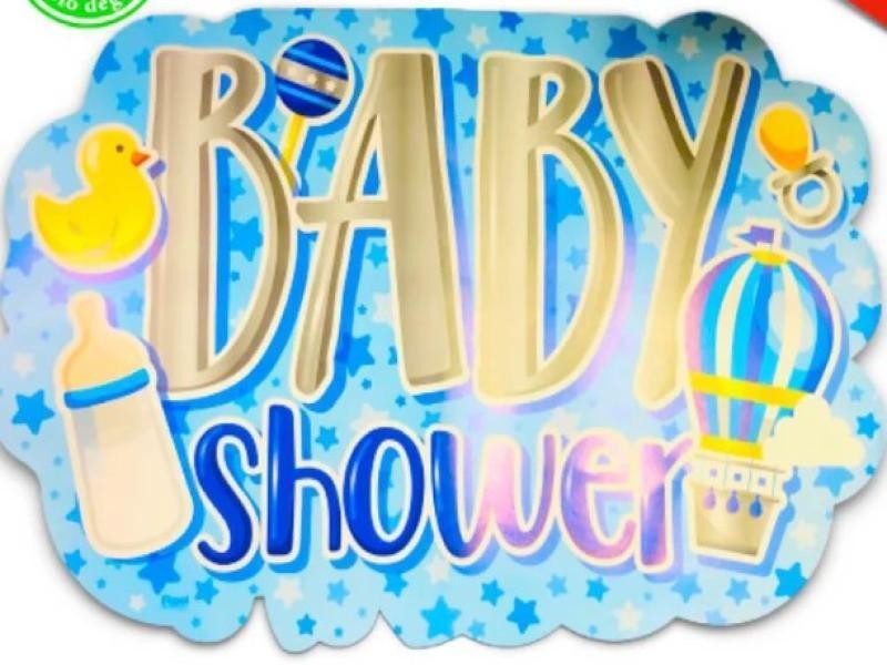 LETRERO BABY SHOWER MEGA NIÑO 2025 PADI BOLSA C1 PZA. E25