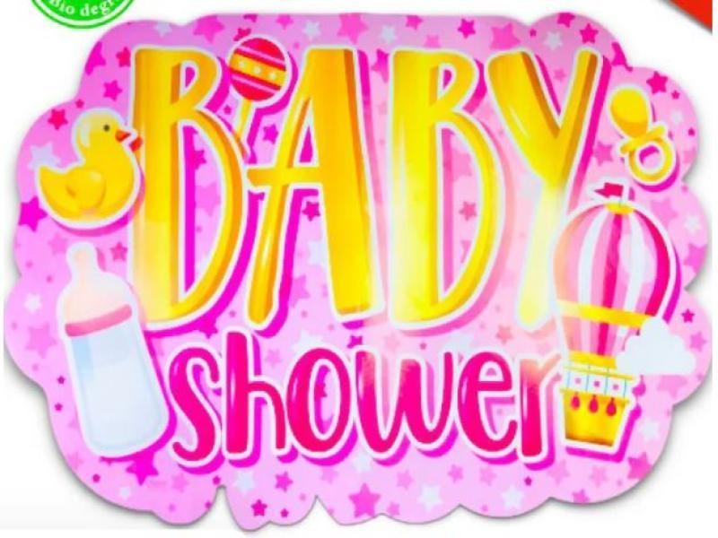 LETRERO BABY SHOWER MEGA NIÑA 2026 PADI BOLSA C1 PZA. E25