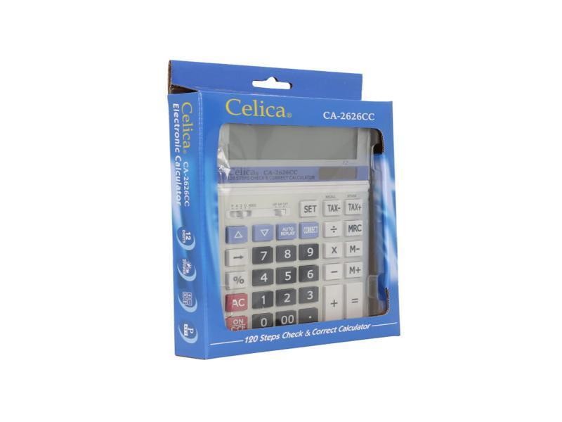 CALCULADORA ESCRIT. CELICA CA-2626CC BLANCA 12DIG C40
