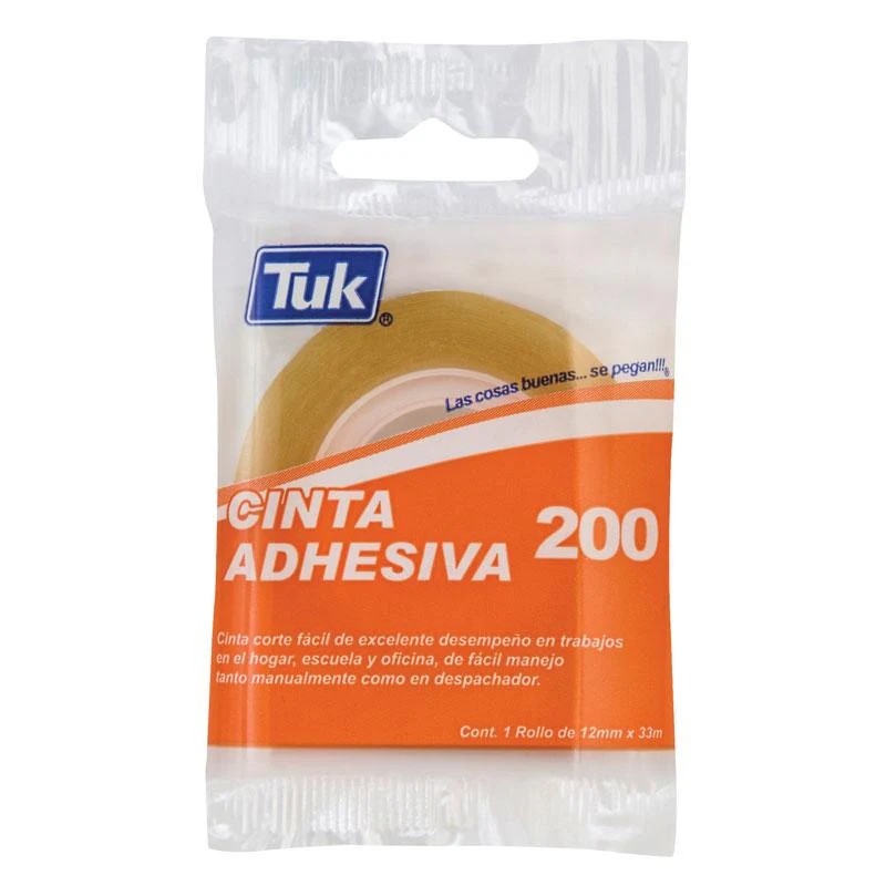 CINTA ADH. 12X33M. TRANSP. TUK 200 C.128