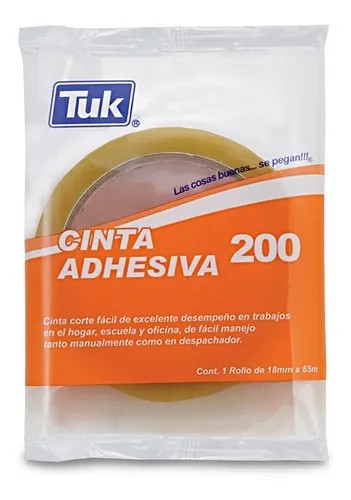 CINTA ADH. 18X65M. TRANSP. TUK 200 C.48