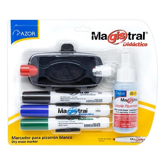 MARCADOR PPIZ. GRUESO MAGISTRAL 8350K BL4CBORRLIMP.E.12
