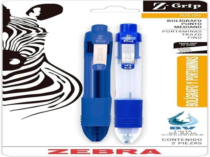 JGO. BOLIG Y LAPIC Z-GRIP ZEBRA T. AZUL 1.0MM0.5M E.12C.144