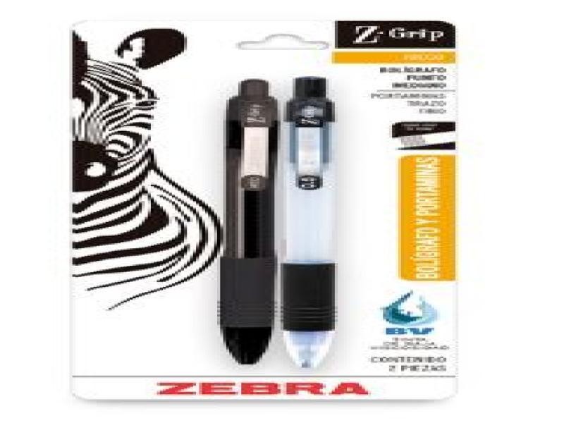 JGO. BOLIG Y LAPIC Z-GRIP ZEBRA T.NEGRA 1.2MM0.5M E.12C.144