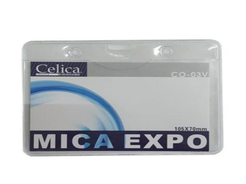 MICA PORTA GAFETE 105X70MM. MOD. CO-03V HORIZ. E.100 C.1000