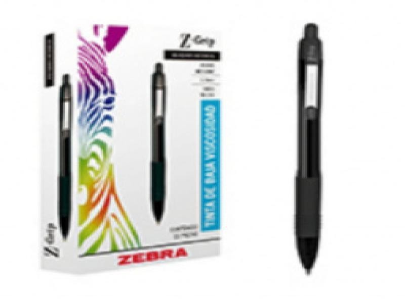 BOLIGRAFO Z-GRIP 7520-00 ZEBRA 1.0MM TINTA NEGRA E.12 C.144