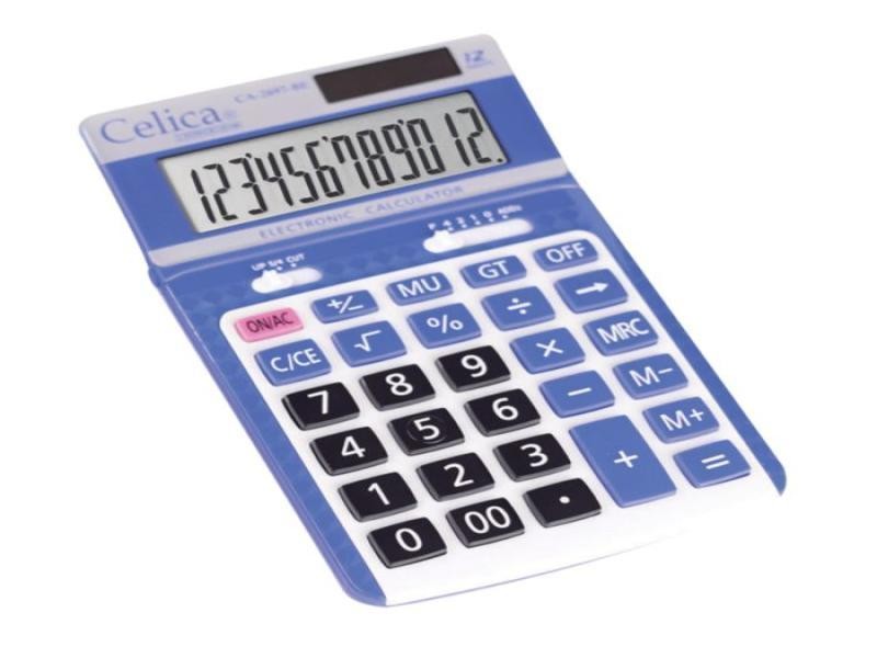 CALCULADORA ESCRIT. CELICA CA-2697BE AZUL 12DIG. E.10 40