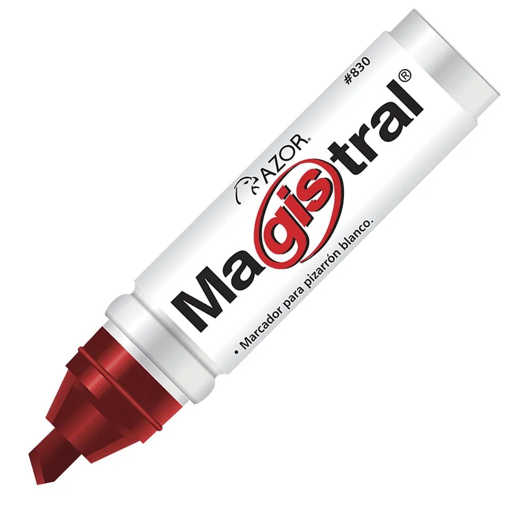 MARCADOR PPIZ. GRUESO MAGISTRAL 830 MET. ROJO E12 C144