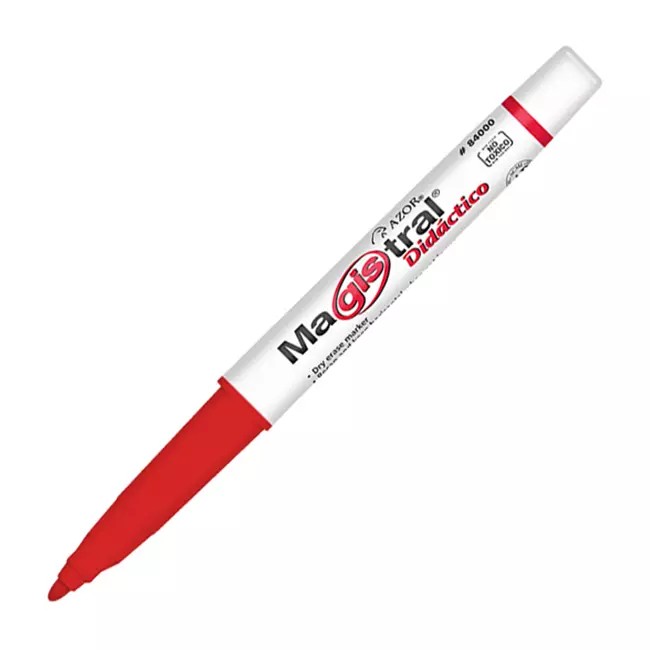 MARCADOR PPIZ. DELG. MAGIST.DID. P.F. PLAST. ROJO 12144