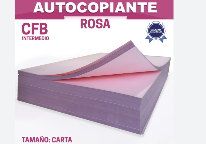 PAPEL AUTOCOPIANTE CFB 75G. OFI. ROSA INTERM. MILL E.5C5