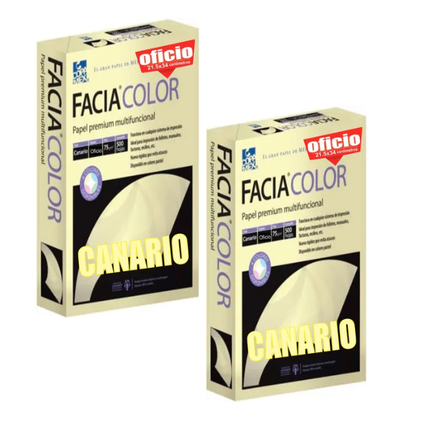 PAPEL FACIA BOND 75G.50K.OFI. CANARIO MILLAR E..500 C.5