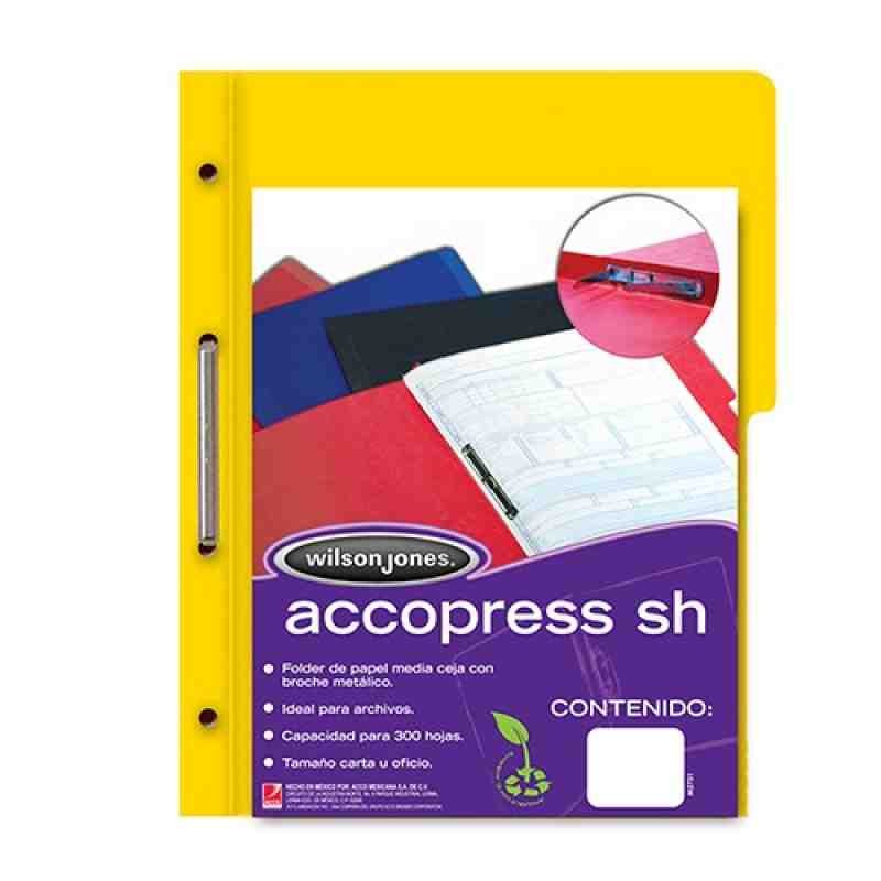 FOLDER CBROCHE OFI. AMARILLO ACCOPRESS P-4563 C.140