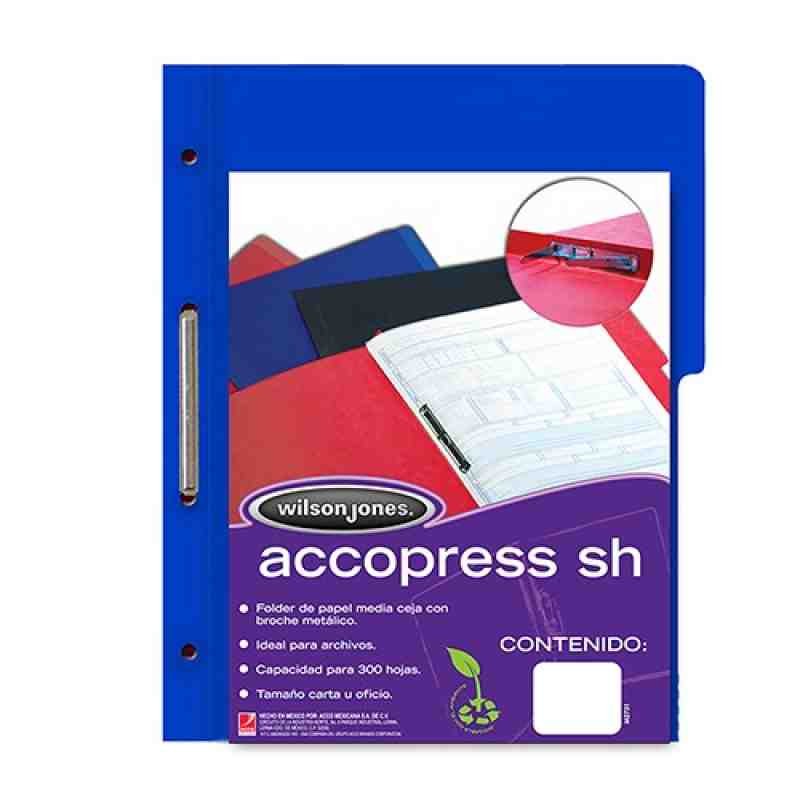 FOLDER CBROCHE OFI. AZUL OBS. ACCOPRESS P-4565 C.140