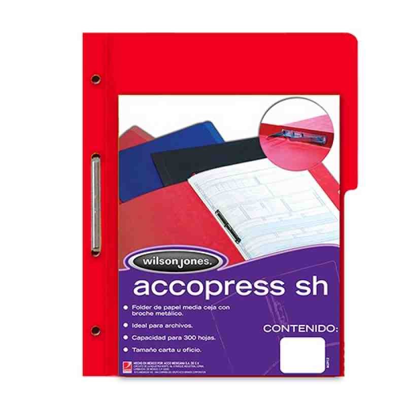 FOLDER CBROCHE OFI. ROJO ACCOPRESS P-4568 C.140