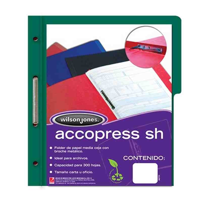 FOLDER CBROCHE CTA. VERDE OBS. ACCOPRESS P-4778 E.10 C90