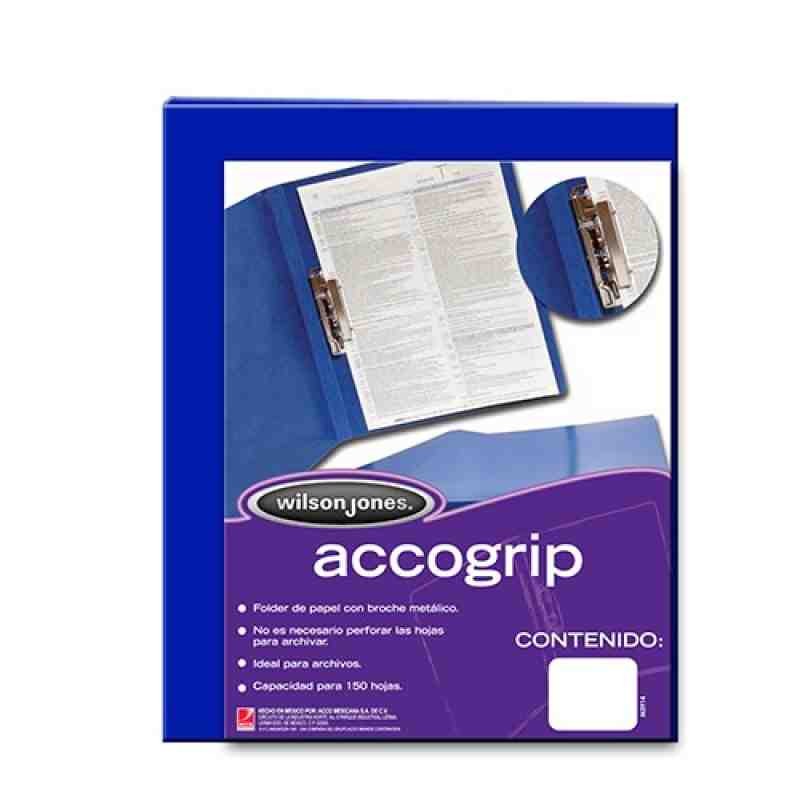 FOLDER CPALANCA CTA. AZUL OBS. ACCOGRIP P-0963 E.4 C.36