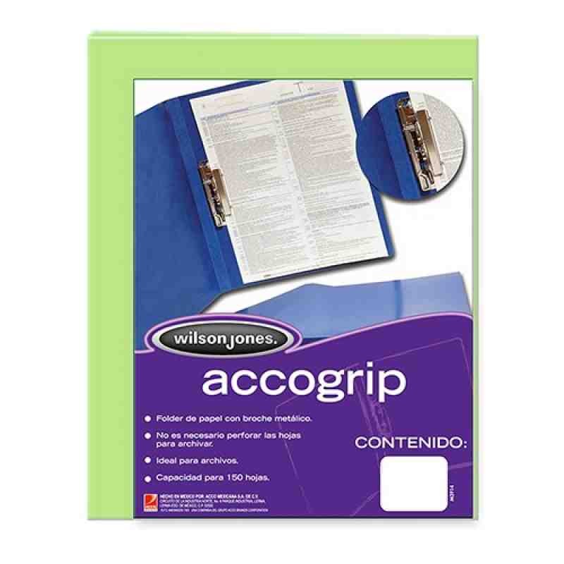FOLDER CPALANCA CTA. VERDE CL. ACCOGRIP P-0966 E.4 C.36