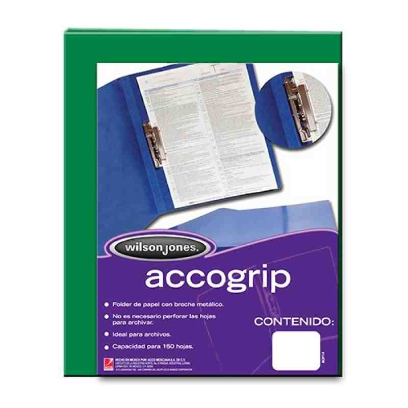 FOLDER CPALANCA CTA. VERDE OBS. ACCOGRIP P-4781 E.4 36