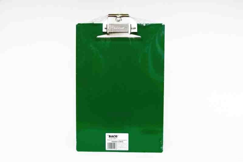 TABLA AGARRAPAPEL PLAST. CTA. VCOL. BACO CLIP MET. C.20