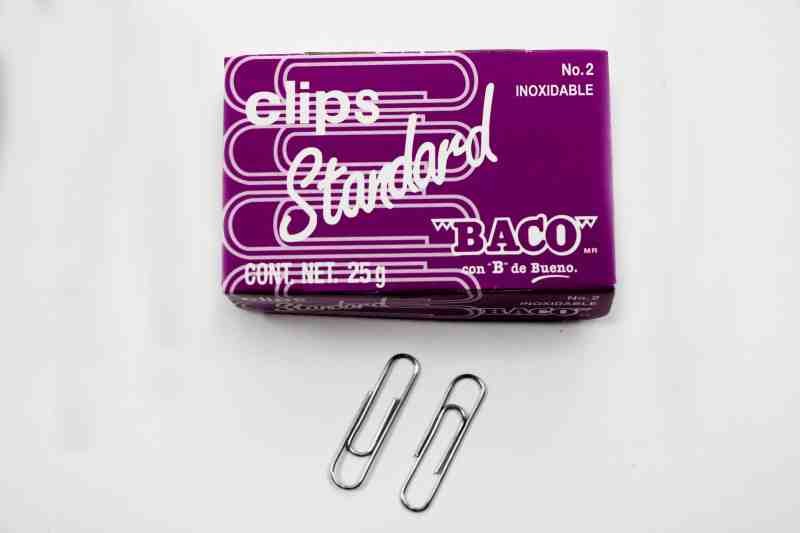 CLIPS STANDARD INOXIDABLE 2 BACO CAJA C100 C.100
