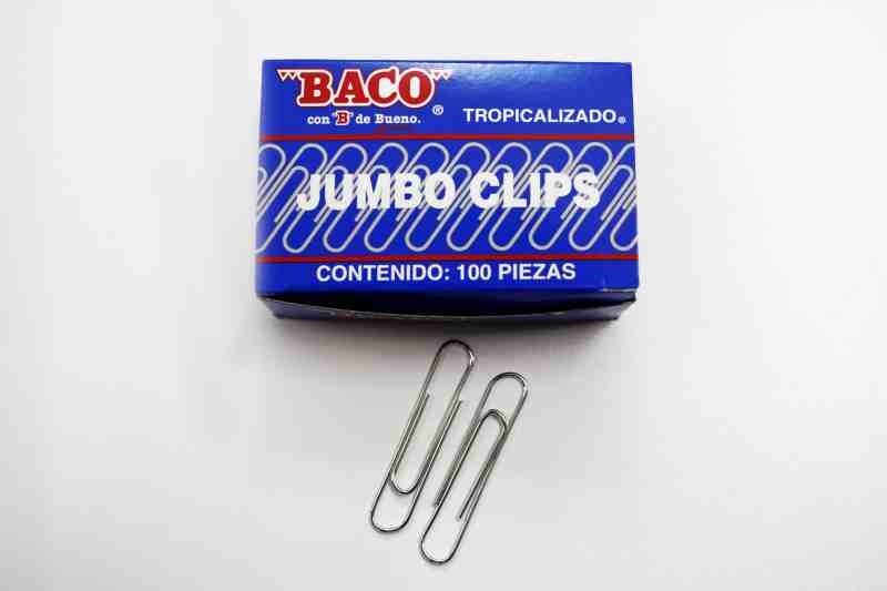 CLIPS JUMBO TROPICALIZADO BACO CAJA C100 E.10 C.100