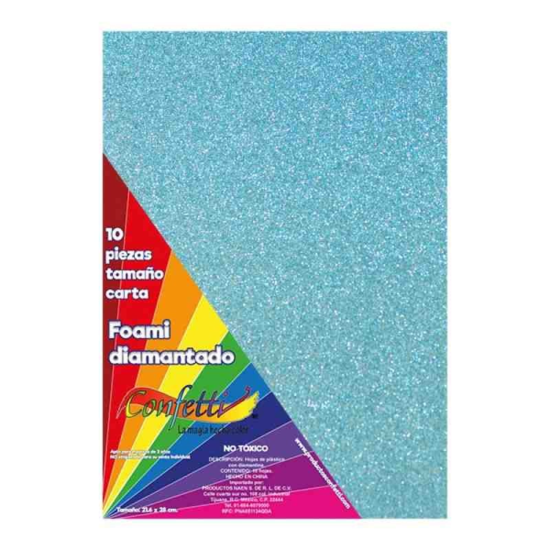 FOAMY DIAMANTADO CTA. AZUL CIELO E.10 C.800