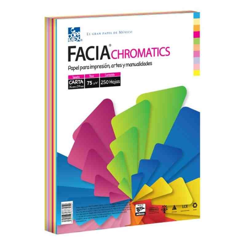 PAPEL BOND FLUOR.- PASTEL CTA. MIX FACIA 75G.PAQ.C250H.20
