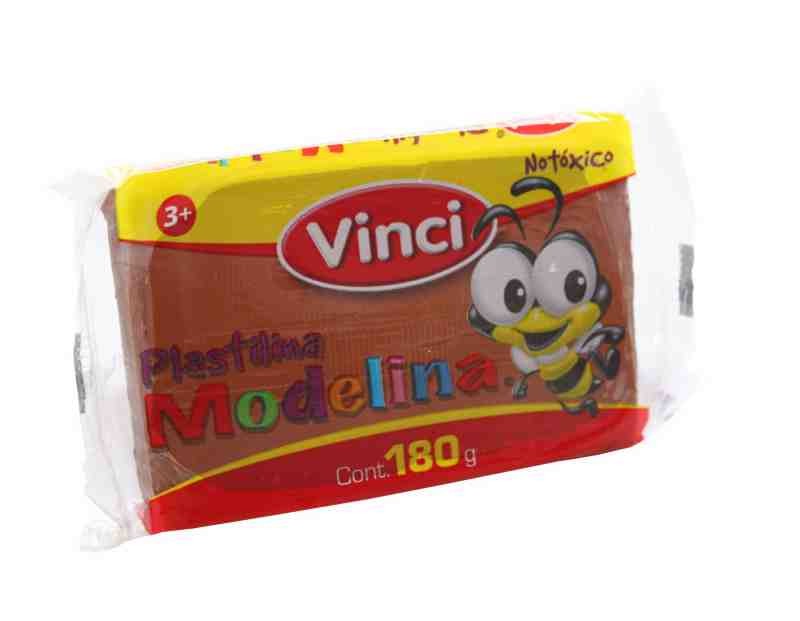 PLASTILINA MODELINA VINCI 180G. CAFE E.5 C.100