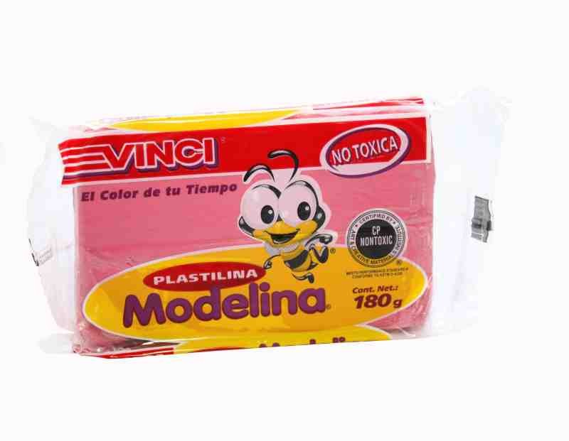 PLASTILINA MODELINA VINCI 180G. ROSA E.5 C.100