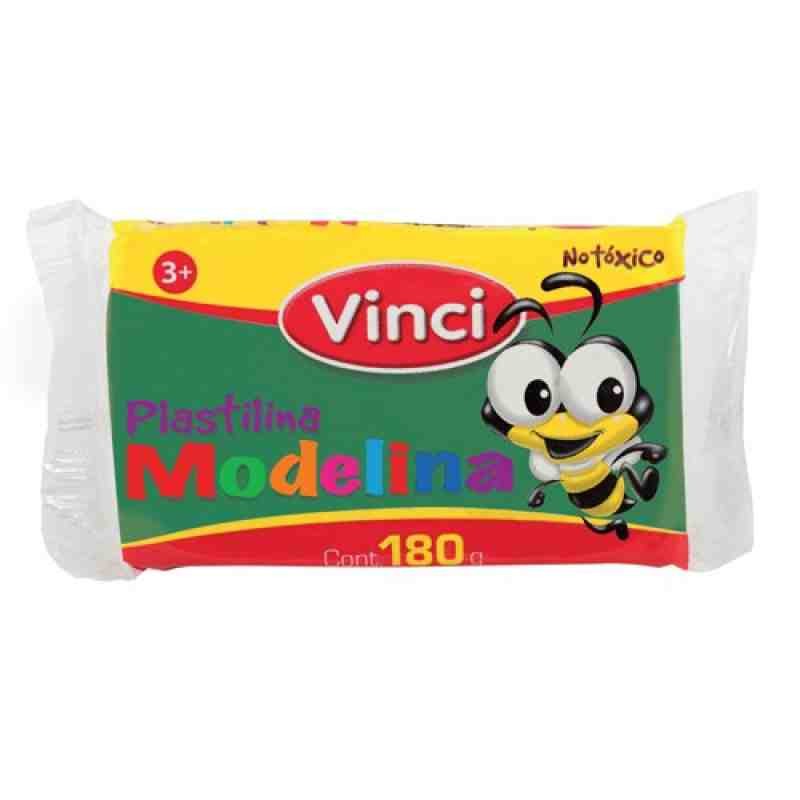 PLASTILINA MODELINA VINCI 180G. VERDE.BANDERA E.5 C.100