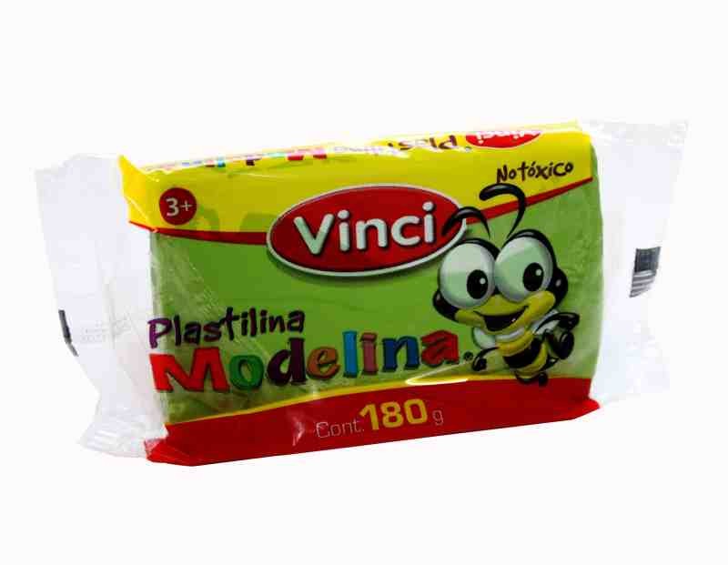 PLASTILINA MODELINA VINCI 180G. VERDE PASTO E.5 C.100