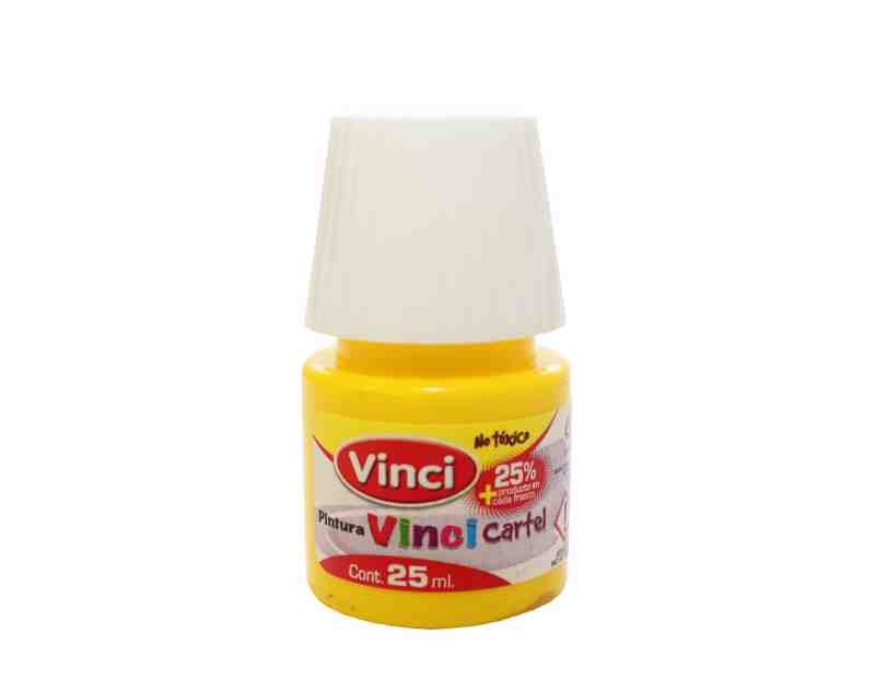 PINTURA CARTEL 50 VINCI 25ML.AMARILLO LIMON E.10 C.200
