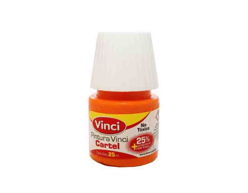 PINTURA CARTEL 53 VINCI 25ML.ROJO NARANJA E.10 C.200