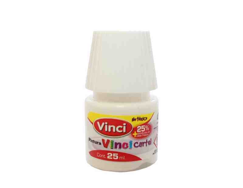 PINTURA CARTEL 72 VINCI 25ML.BCO.LETRERO E.10 C.200