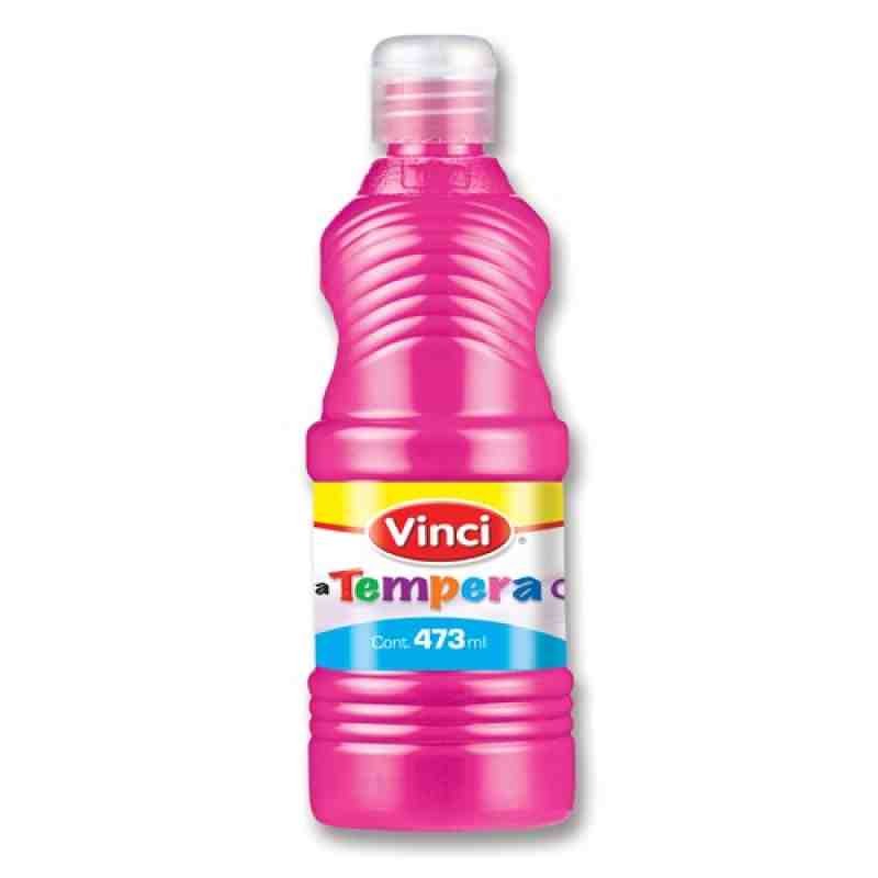 PINTURA TEMPERA VINCI 473ML. ROSA FLUOR. C.12