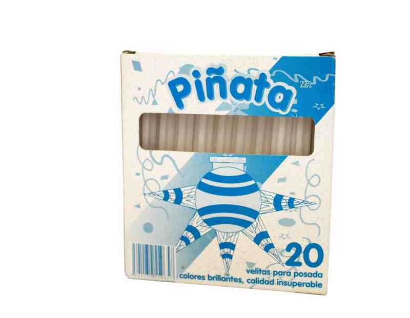 VELA PIÑATA PPOSADA 11X1.3CM. CJ.C20 PZ C.40